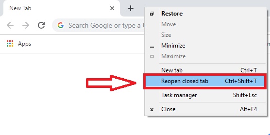 stop chrome from reopening last session