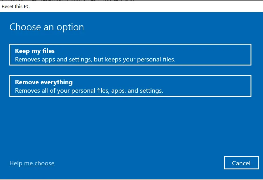 How to Factory Reset Windows 10 (Reset This PC Guide) factory reset this pc remove everything