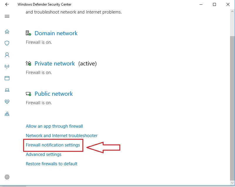 How to turn off firewall notifications in windows 10, windows 10 disable firewall notifications