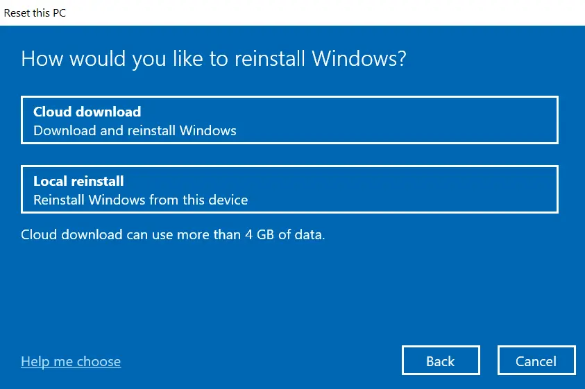 How to Factory Reset Windows 10 (Reset This PC Guide) windows reset option