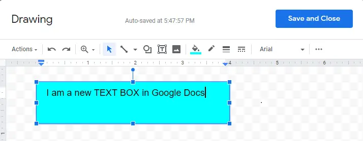 how to insert text box in google docs, how to color a box in google docs
