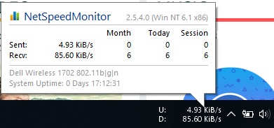 net speed monitor windows 10