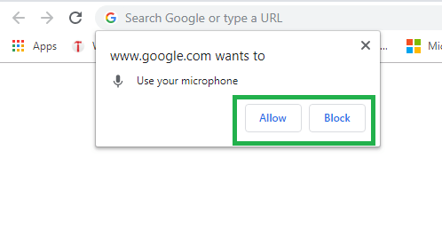 allow voice search, google voice search for pc