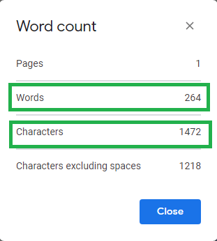 How To Check Word Count on Google Docs, count words in Google Docs