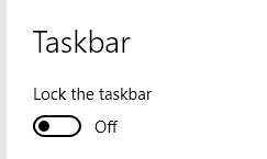increase size of tasbar, lock the taskbar,taskbar customization software windows 10