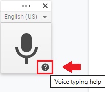 voice typing help, enable voice typing for dictation,voice typing google docs