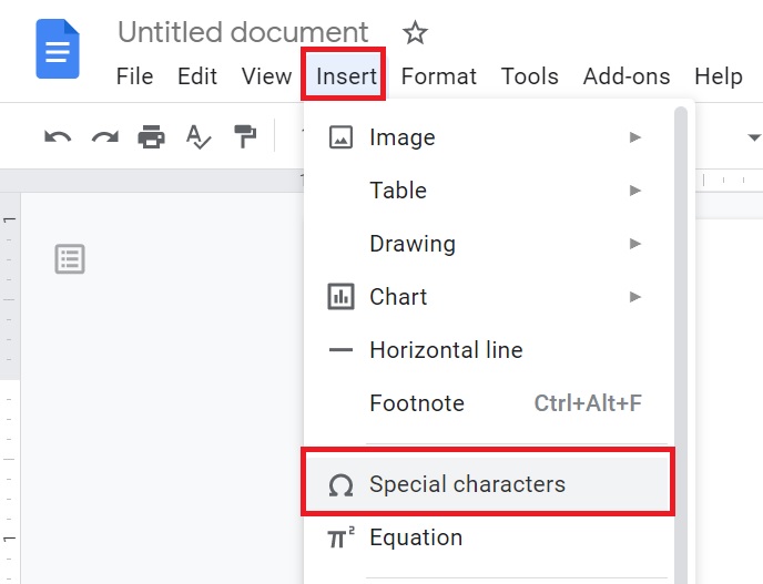 How to insert degree symbol in Google docs,  how to put degree symbol on google docs