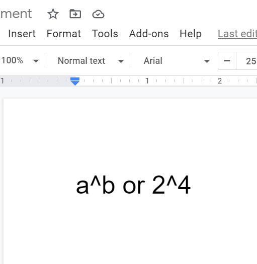 how-to-add-exponents-in-google-docs