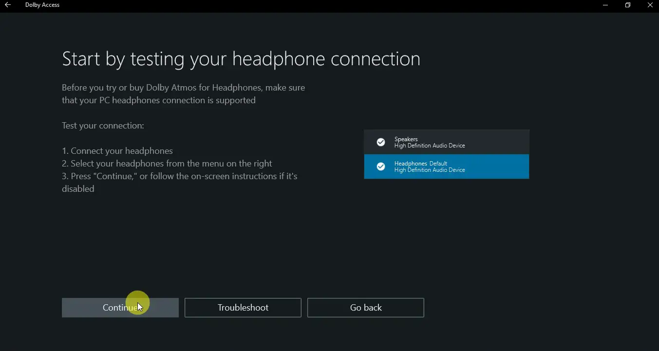 dolby sound for windows 10