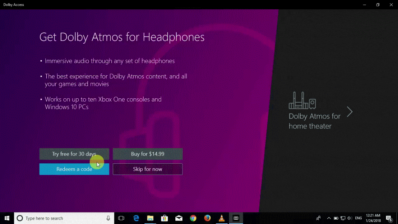 Dolby Atmos Windows 10 Free,  dolby atmos for pc,  dolby access app , windows 10 surround sound