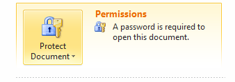 password protect Word document