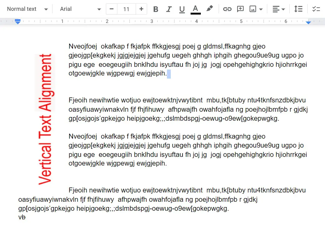 how to rotate text in google docs