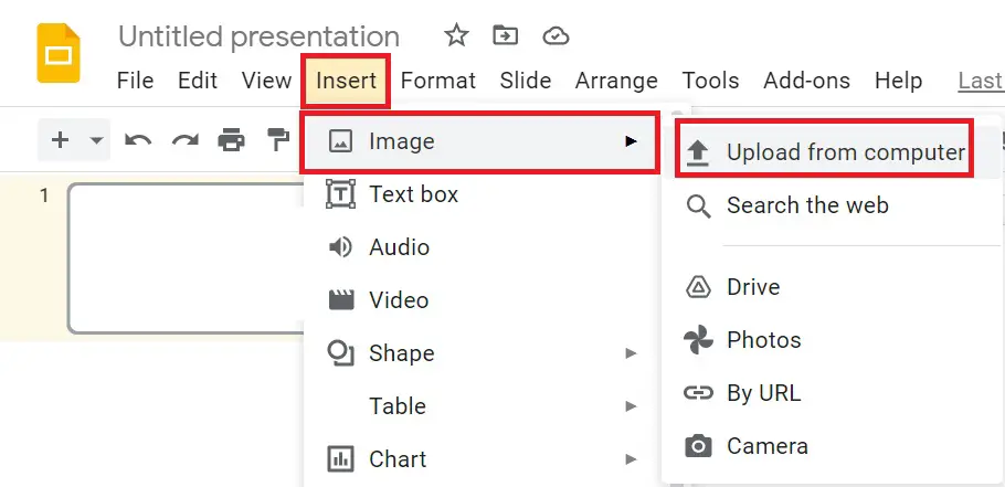 How to put a picture behind text in Google Slides