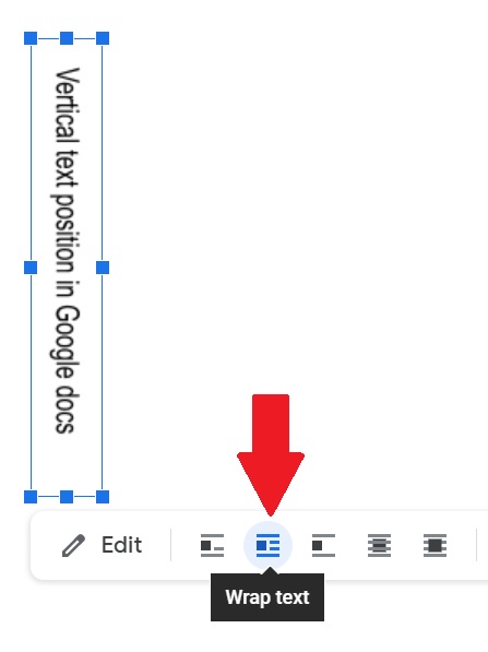 Image shows how to change text direction in Google Docs