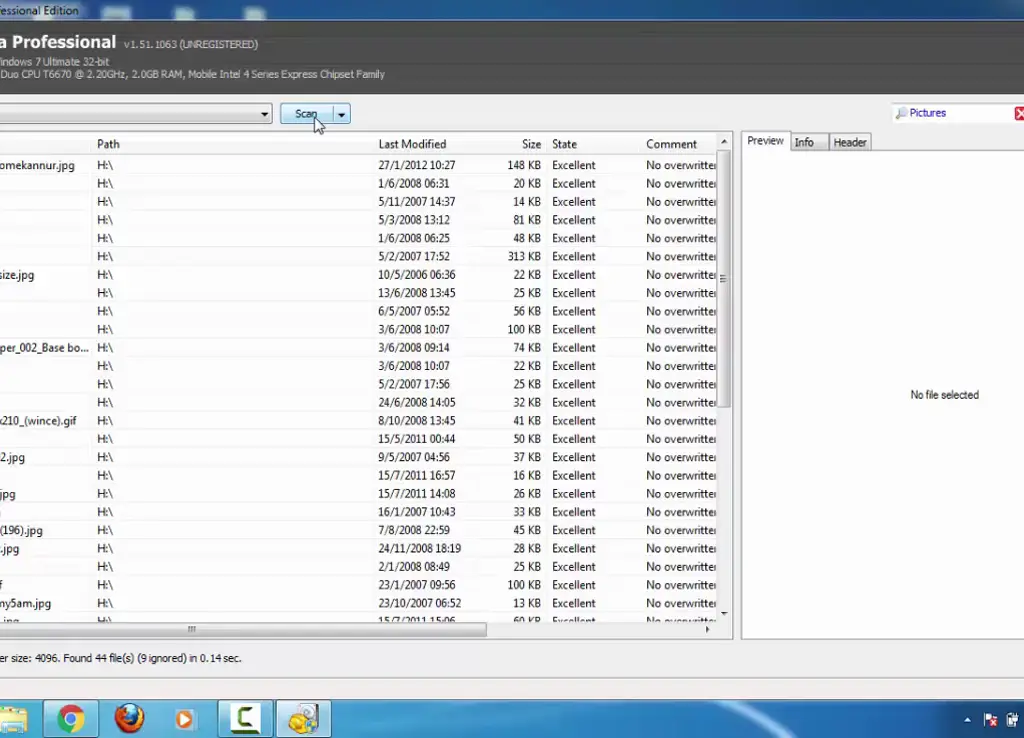 recover data