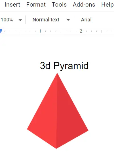 how to insert shapes in Google Docs