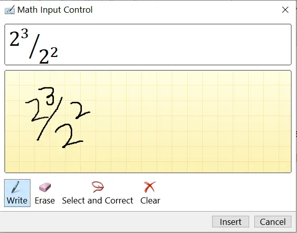 typing case fractions in microsoft word