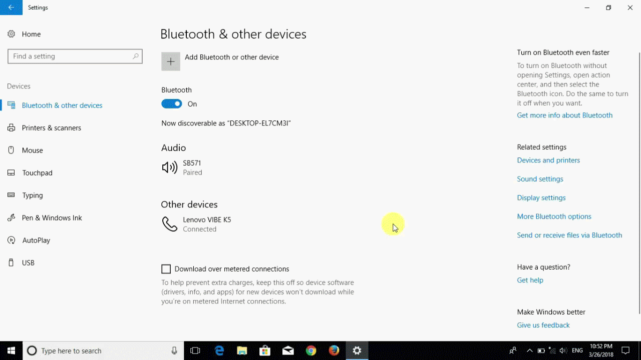 how to send files via bluetooth