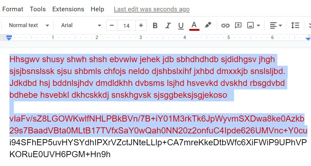 dotted line in google docs