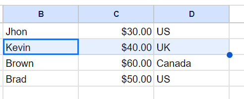 How to Underline Cells in Google Sheets