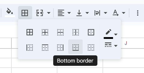 How to Underline Cells in Google Sheets