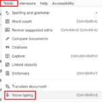 transcribe audio to text free google docs