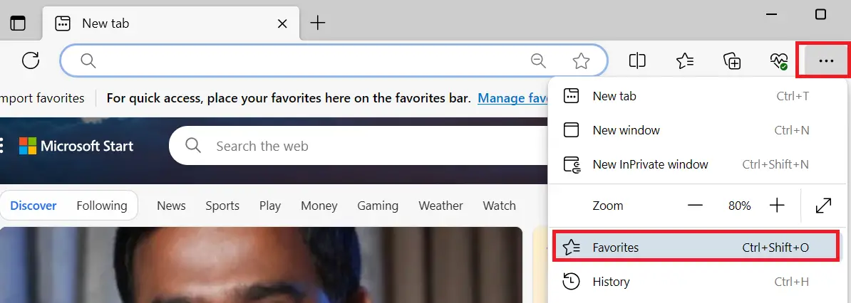 How to Export Bookmarks from Edge