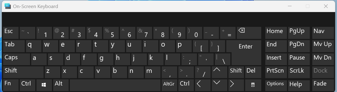 Floating Keyboard on Windows PC