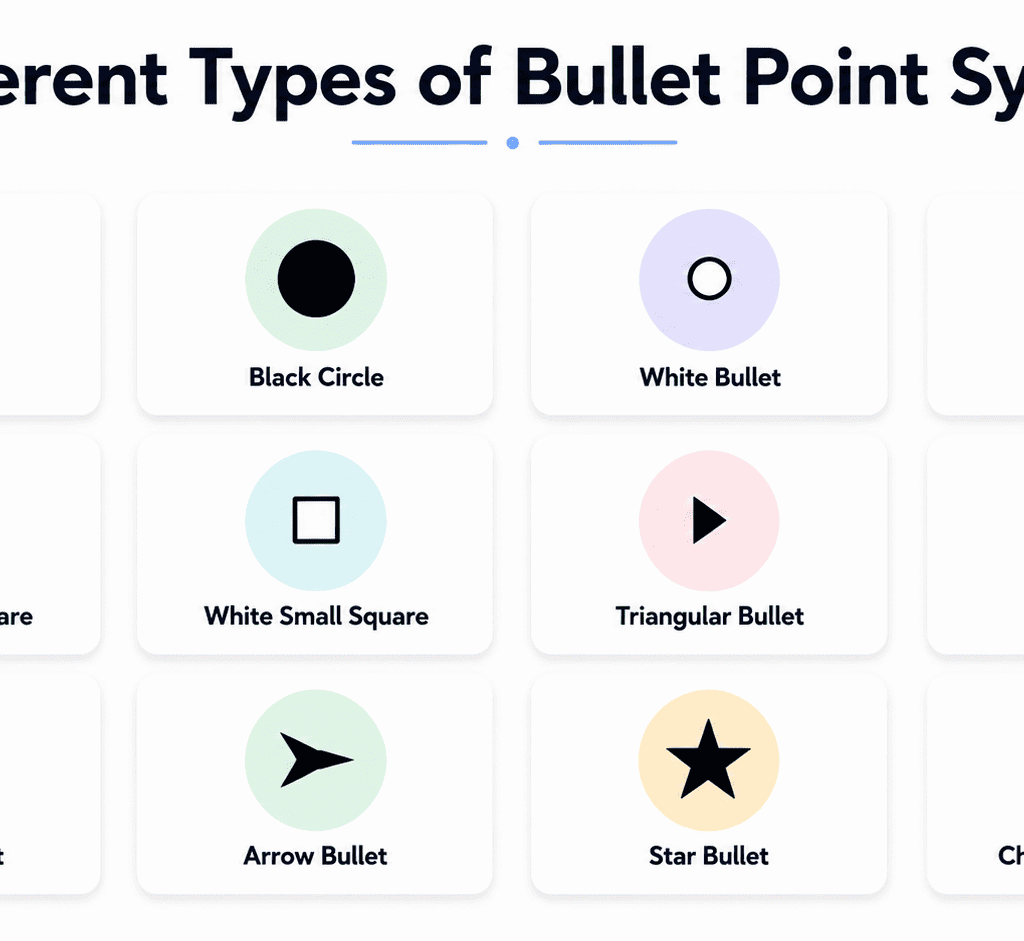 bullet point